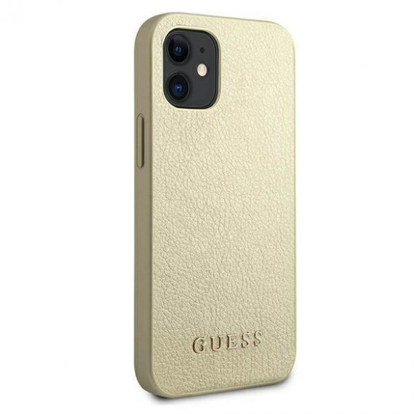 Guess GUHCP12SIGLGO iPhone 12 mini 5,4" złoty/aurie Hardcase Husă iridescentă