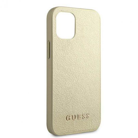 Guess GUHCP12SIGLGO iPhone 12 mini 5,4" złoty/aurie Hardcase Husă iridescentă