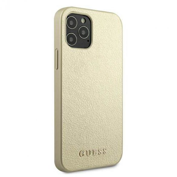 Guess GUHCP12LIGLGO iPhone 12 Pro Max 6,7" złoty/aurie Carcasă rigidă Husă iridescentă