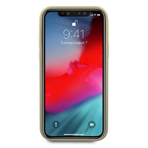 Guess GUHCP12LIGLGO iPhone 12 Pro Max 6,7" złoty/aurie Carcasă rigidă Husă iridescentă