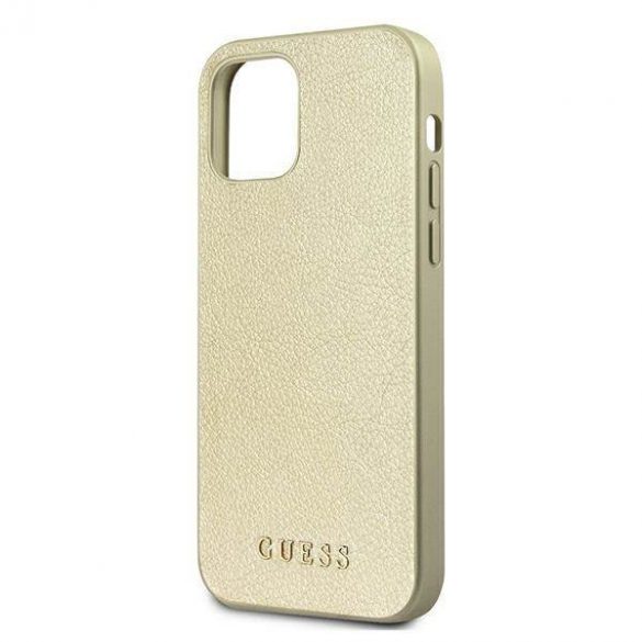 Guess GUHCP12LIGLGO iPhone 12 Pro Max 6,7" złoty/aurie Carcasă rigidă Husă iridescentă