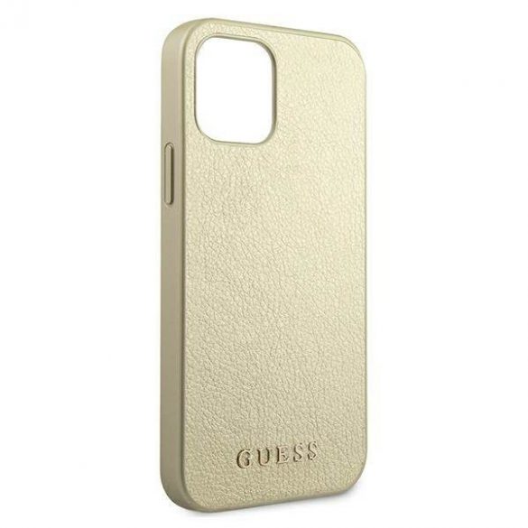 Guess GUHCP12LIGLGO iPhone 12 Pro Max 6,7" złoty/aurie Carcasă rigidă Husă iridescentă