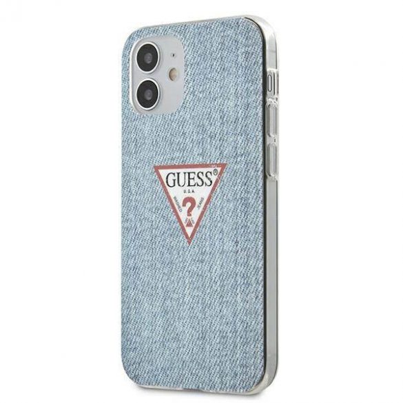 Guess GUHCP12SPCUJULLB iPhone 12 mini 5,4" niebieski/albastru deschis husă rigidă Husă Jeans Collection