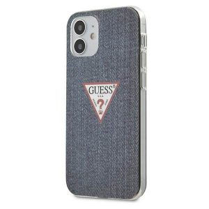 Guess GUHCP12SPCUJULDB iPhone 12 mini 5,4" granatowy/albastru închis husă rigidă Husă Colecția Jeans