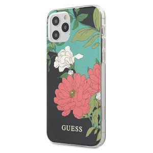 Guess GUHCP12LIMLFL01 Husă pentru iPhone 12 Pro Max 6,7" czarny/negru N°1 Flower Collection