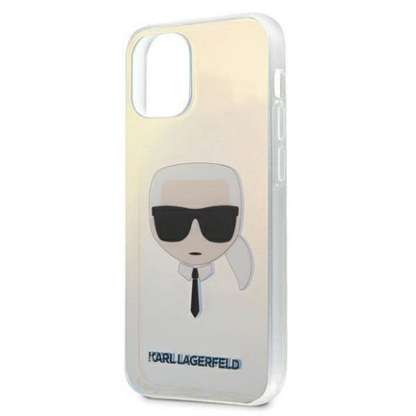 Karl Lagerfeld KLHCP12SPCKHML iPhone 12 mini 5,4" husă multicoloră Carcasă iridescent Karl's Head