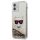 Karl Lagerfeld KLHCP12SLCGLGO iPhone 12 mini 5,4" złoty/aurie Husă rigidă Liquid Glitter Choupette