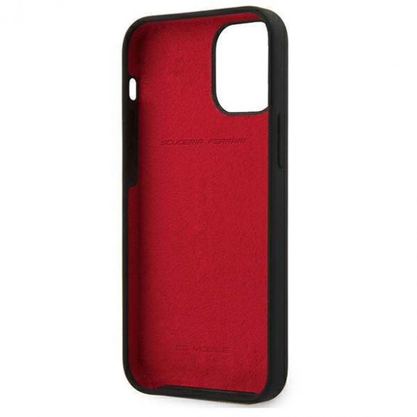 Ferrari FESSIHCP12SBK iPhone 12 mini 5,4" carcasă rigidă/neagră Carcasă din silicon On Track