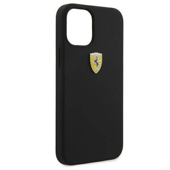 Ferrari FESSIHCP12SBK iPhone 12 mini 5,4" carcasă rigidă/neagră Carcasă din silicon On Track