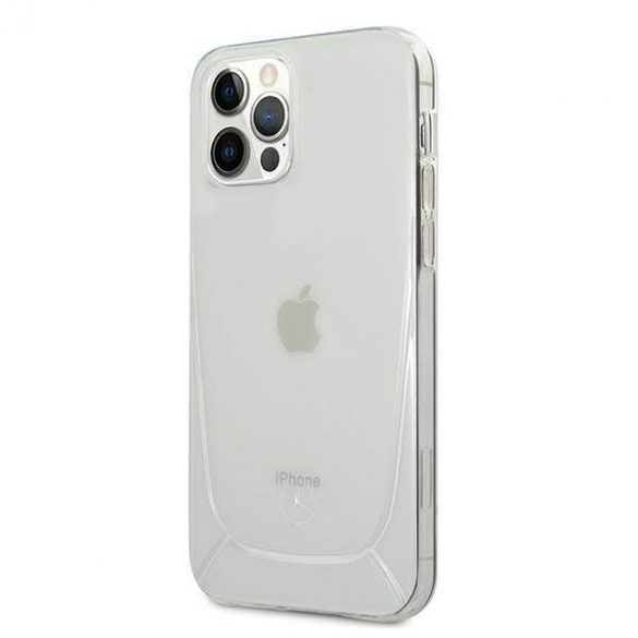 Mercedes MEHCP12MARCT Husă transparentă pentru iPhone 12/12 Pro de 6,1 inchi Husă linie transparentă