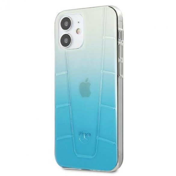 Mercedes MEHCP12SCLGBL iPhone 12 mini 5,4" niebieski/albastru Hardcase Husă Transparent Line