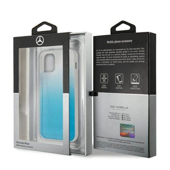 Mercedes MEHCP12SCLGBL iPhone 12 mini 5,4" niebieski/albastru Hardcase Husă Transparent Line