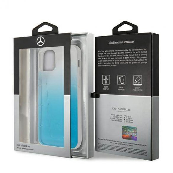 Mercedes MEHCP12LCLGBL iPhone 12 Pro Max 6,7" niebieski/albastru Hardcase Transparent Line