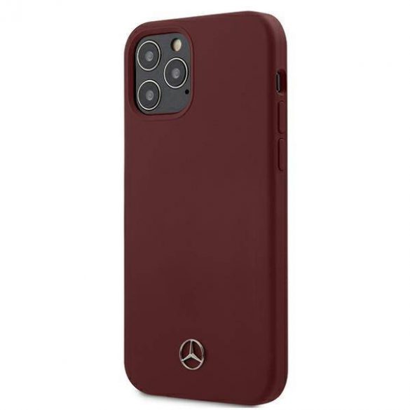 Mercedes MEHCP12MSILRE iPhone 12/12 Pro 6,1" czerwony/roșu Hardcase Husă Silicone Line