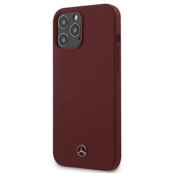 Mercedes MEHCP12LSILRE iPhone 12 Pro Max 6,7" czerwony/roșu Hardcase Husă Silicone Line