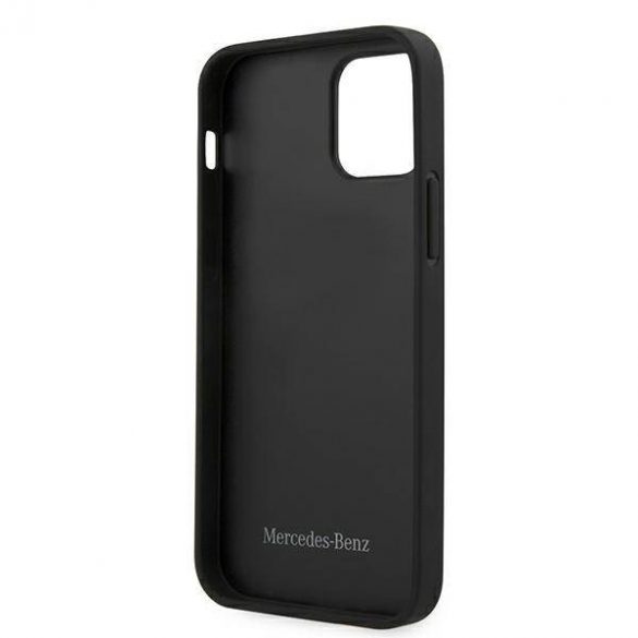 Mercedes MEHCP12SLSSBK iPhone 12 mini 5,4" carcasa rigidă neagră Strap Line