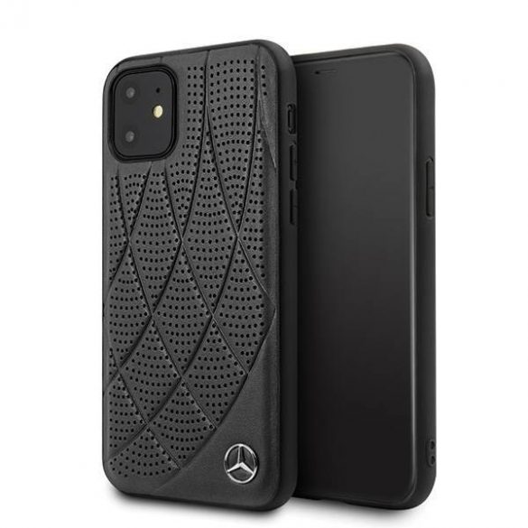 Mercedes MEHCP12SDIQBK iPhone 12 mini 5,4" carcasa rigidă neagră Husă Bow Line