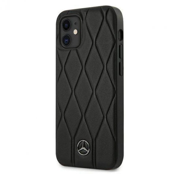 Mercedes MEHCP12SMULBK Carcasă rigidă pentru iPhone 12 mini 5,4" czarny/negru Husă Wave Line