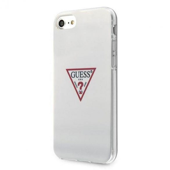 Guess GUHCI8PCUCTLWH iPhone 7/8/SE 2020 / SE 2022 alb/alb  hard Husă Triangle Collection husă