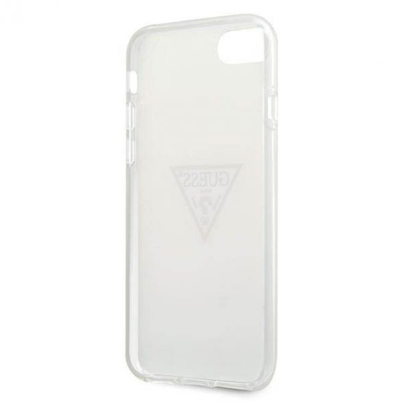 Guess GUHCI8PCUCTLWH iPhone 7/8/SE 2020 / SE 2022 alb/alb  hard Husă Triangle Collection husă