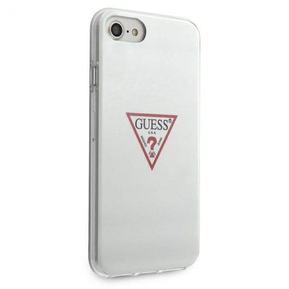 Guess GUHCI8PCUCTLWH iPhone 7/8/SE 2020 / SE 2022 alb/alb  hard Husă Triangle Collection husă