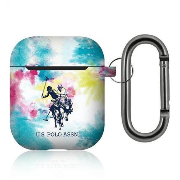 US Polo USACA2PCUSML Husă pentru AirPods 1/2, colecția Tie & Dye multicoloră