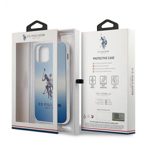 US Polo USHCP12MPCDGBL Husă pentru iPhone 12/12 Pro 6,1" niebieski/albastru Gradient Collection