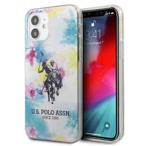 US Polo USHCP12SPCUSML Husă multicoloră pentru iPhone 12 mini 5,4" Tie & Dye Collection