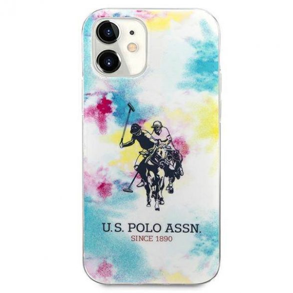 US Polo USHCP12SPCUSML Husă multicoloră pentru iPhone 12 mini 5,4" Tie & Dye Collection