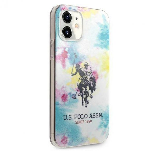 US Polo USHCP12SPCUSML Husă multicoloră pentru iPhone 12 mini 5,4" Tie & Dye Collection