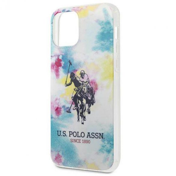 US Polo USHCP12SPCUSML Husă multicoloră pentru iPhone 12 mini 5,4" Tie & Dye Collection