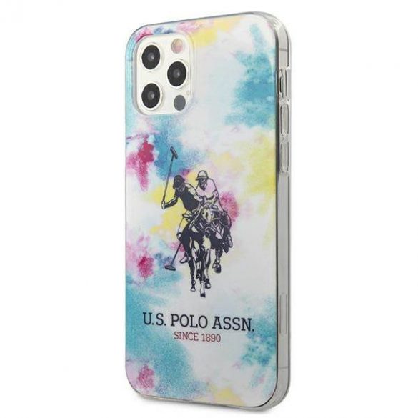 US Polo USHCP12MPCUSML Husă multicoloră Tie & Dye Collection pentru iPhone 12/12 Pro 6,1"