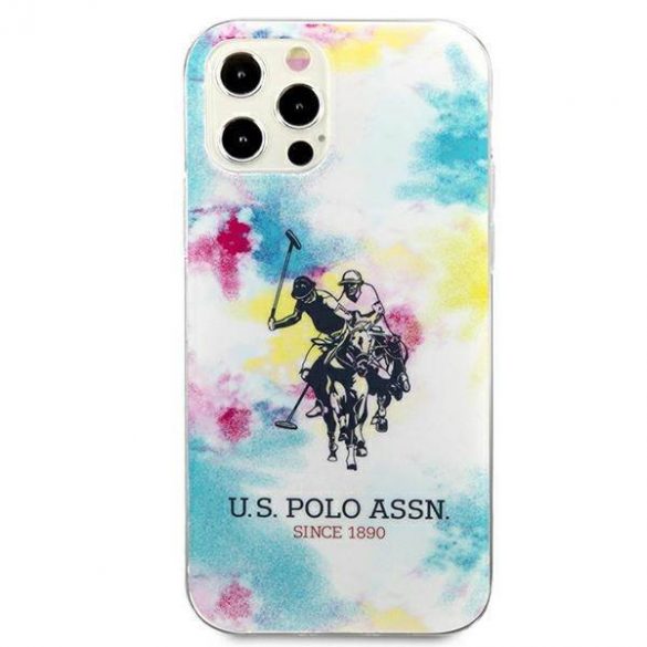 US Polo USHCP12MPCUSML Husă multicoloră Tie & Dye Collection pentru iPhone 12/12 Pro 6,1"