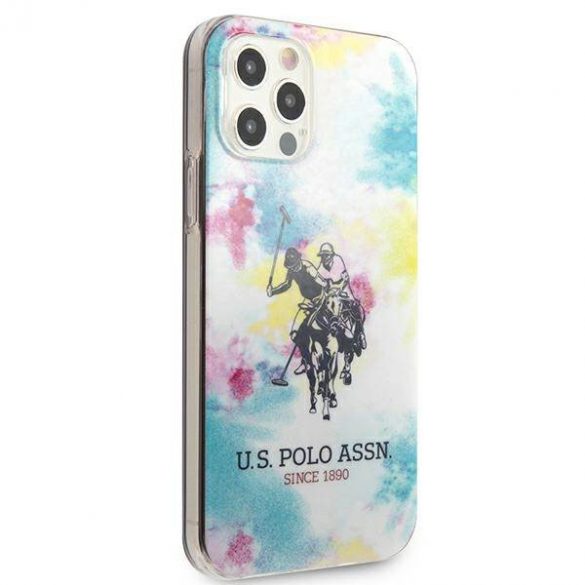 US Polo USHCP12MPCUSML Husă multicoloră Tie & Dye Collection pentru iPhone 12/12 Pro 6,1"