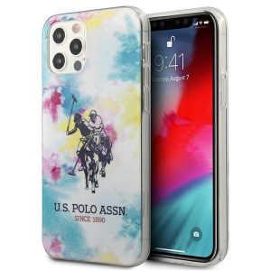 US Polo USHCP12LPCUSML Husă multicoloră Tie & Dye Collection pentru iPhone 12 Pro Max 6,7"