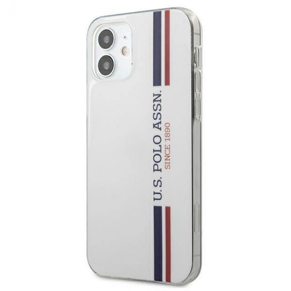 US Polo USHCP12SPCUSSWH Husă pentru iPhone 12 mini 5,4" biały/alb Tricolor Collection