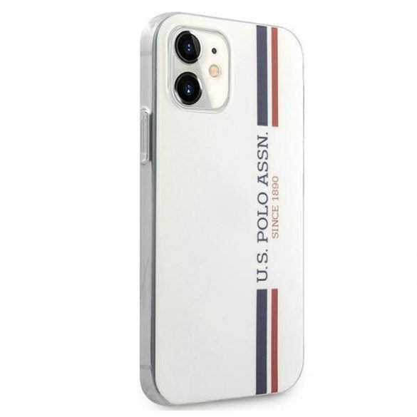 US Polo USHCP12SPCUSSWH Husă pentru iPhone 12 mini 5,4" biały/alb Tricolor Collection