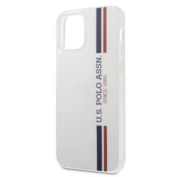 US Polo USHCP12SPCUSSWH Husă pentru iPhone 12 mini 5,4" biały/alb Tricolor Collection