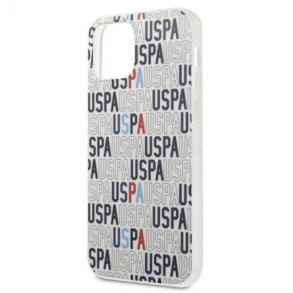 US Polo USHCP12SPCUSPA6 Husă pentru iPhone 12 mini 5,4" biały/alb Logo Mania Collection