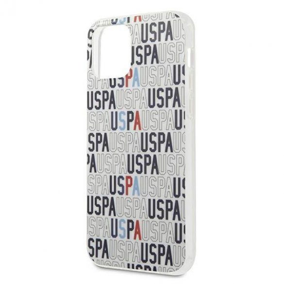 US Polo USHCP12MPCUSPA6 Husă pentru iPhone 12/12 Pro 6,1" biały/alb Logo Mania Collection