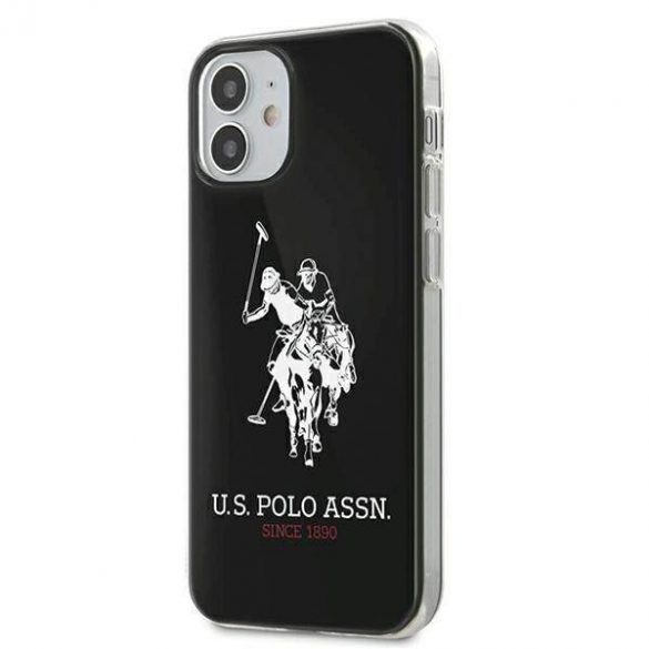 US Polo USHCP12STPUHRBK Husă pentru iPhone 12 mini 5,4" czarny/negru Shiny Big Logo