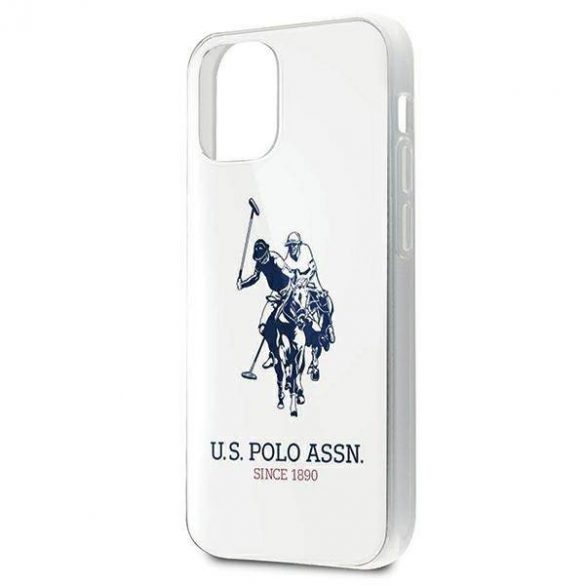 US Polo USHCP12STPUHRWH Husă pentru iPhone 12 mini 5,4" biał/alb Shiny Big Logo