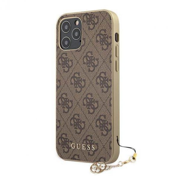 Guess GUHCP12LGF4GBR Husă rigidă maro/brązowy pentru iPhone 12 Pro Max 6,7" 4G Charms Collection