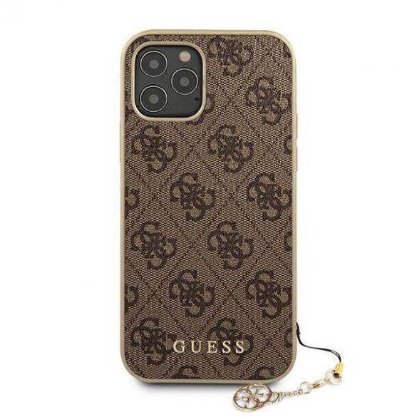 Guess GUHCP12LGF4GBR Husă rigidă maro/brązowy pentru iPhone 12 Pro Max 6,7" 4G Charms Collection