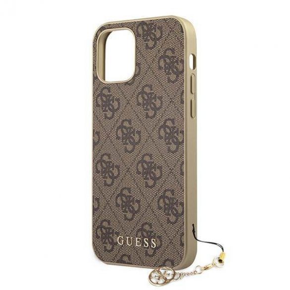 Guess GUHCP12LGF4GBR Husă rigidă maro/brązowy pentru iPhone 12 Pro Max 6,7" 4G Charms Collection