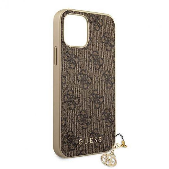 Guess GUHCP12LGF4GBR Husă rigidă maro/brązowy pentru iPhone 12 Pro Max 6,7" 4G Charms Collection