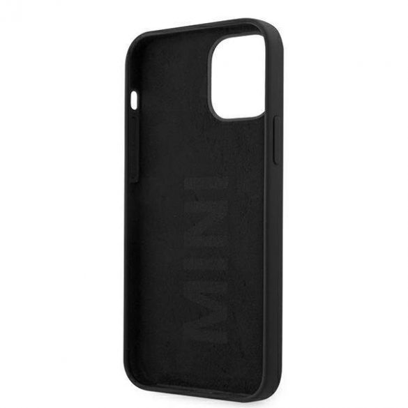 Mini MIHCP12LSLTBK Husă rigidă pentru iPhone 12 Pro Max 6,7 inchi, negru/czarny, silicon ton pe ton