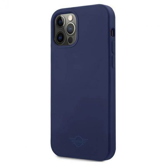 Mini MIHCP12MSLTNA Husă rigidă pentru iPhone 12/12 Pro 6,1" granatowy/marine din silicon Ton pe ton