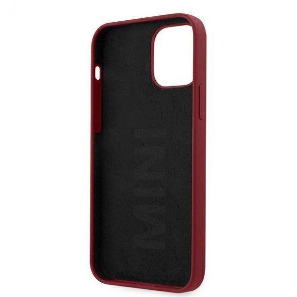 Mini MIHCP12LSLTRE Husă rigidă pentru iPhone 12 Pro Max 6,7 inchi, culoare roșie, silicon Ton pe ton