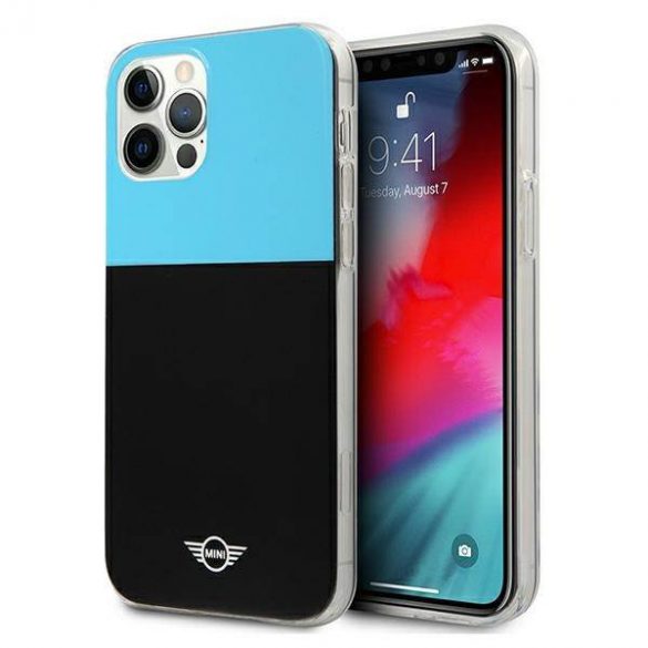 Mini MIHCP12LPCUCBLB Husă rigidă pentru iPhone 12 Pro Max 6,7" niebieski/albastru Color Block